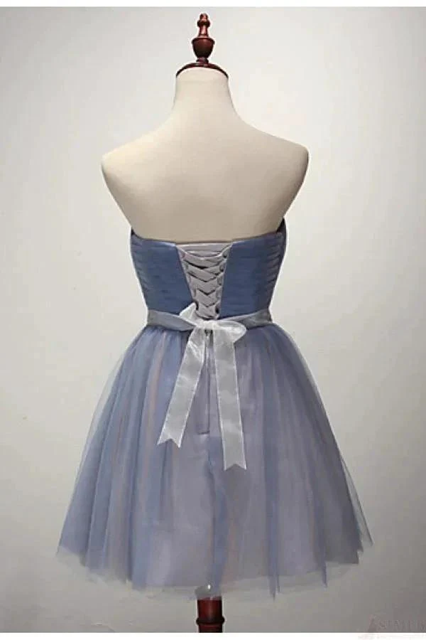 Strapless Mini Short Homecoming Cocktail Party Dresses  PG112 - Image 2