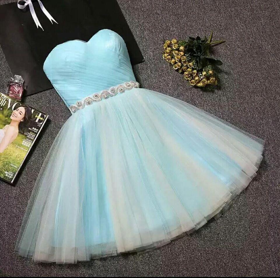 Strapless Sweetheart Neck Homecoming Dress Blush Pink  Short Prom Dresses PD304 - Image 4