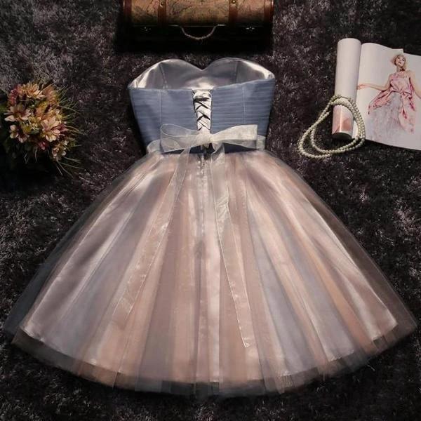 Strapless Sweetheart Neck Homecoming Dress Blush Pink  Short Prom Dresses PD304 - Image 7
