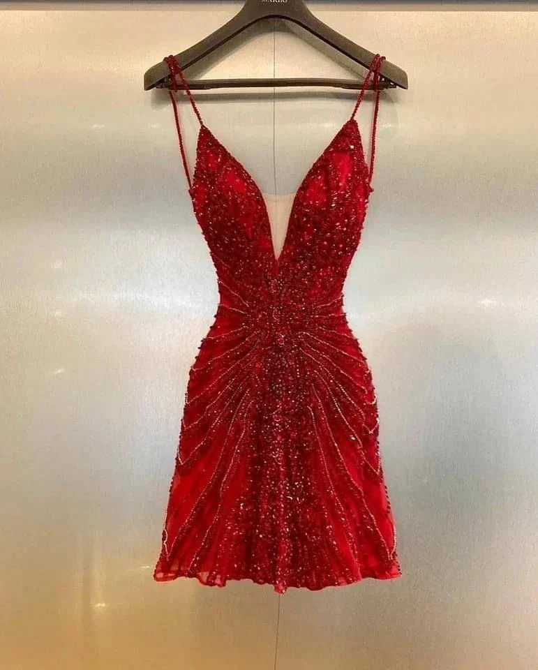 stunning cocktail dresses party dresses mini homecoming dress Y4423 - Image 2