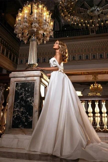 Stunning Off Shoulder White Floral Mermaid Slim Wedding Gowns Sweetheart Long Bridal Dress with Detachable Tail - Image 3