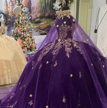 Stunning Purple Princess Quinceanera Dresses Ball Gown,Purple Sweet 16 Dress Y6560 - Image 5