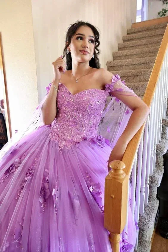Stunning Tulle Quinceanera Dresses Ball Gown Sweet 15 Dress Y6032 - Image 3