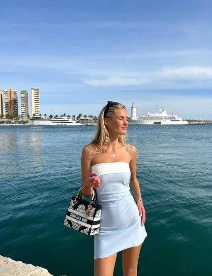 Summer Sleeveless Strapless Mini Tube Dresses For Women Outfit Casual Patchwork Bodycon Beach Holiday Party Dress Homecoming Dress Y7261 - Image 4