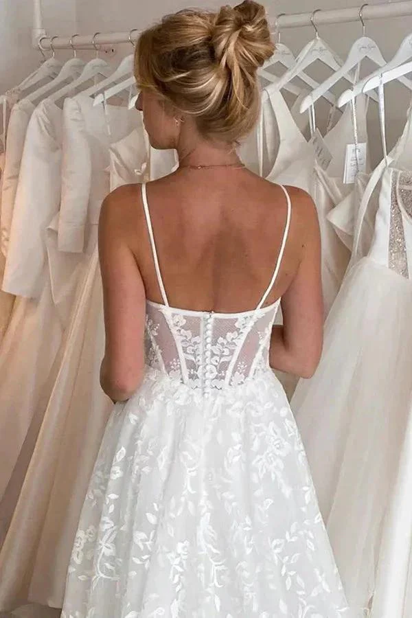 Sweetheart Ball Gown Lace Wedding Dress With Detachable Puff Sleeves WD640 - Image 3