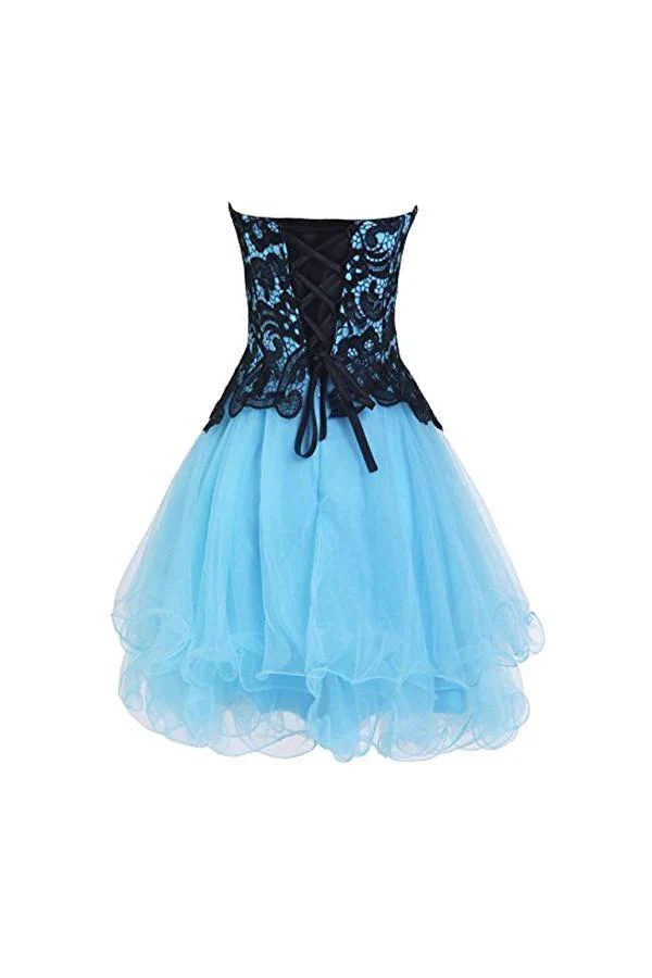 Sweetheart Bridesmaid Short Prom Homecoming Dresses PG047 - Image 2