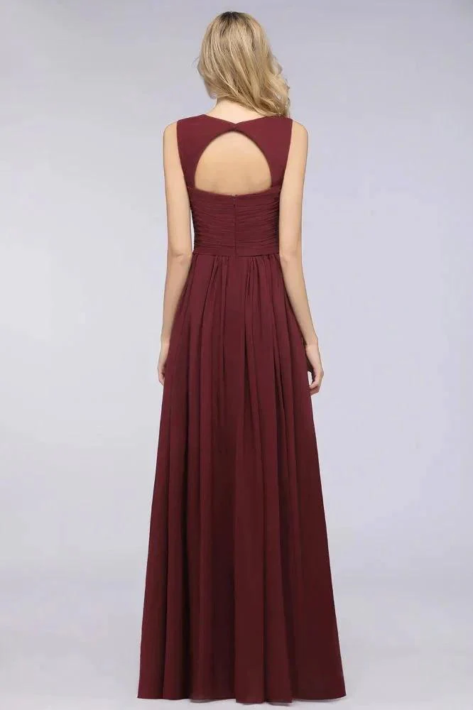 Sweetheart Bungurdy Tiered Lace Prom Dresses | Simple Cap Sleeves A-Line Evening Dresses - Image 2