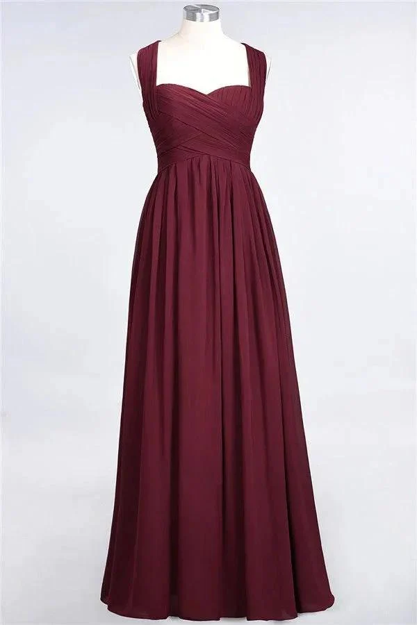 Sweetheart Bungurdy Tiered Lace Prom Dresses | Simple Cap Sleeves A-Line Evening Dresses - Image 3