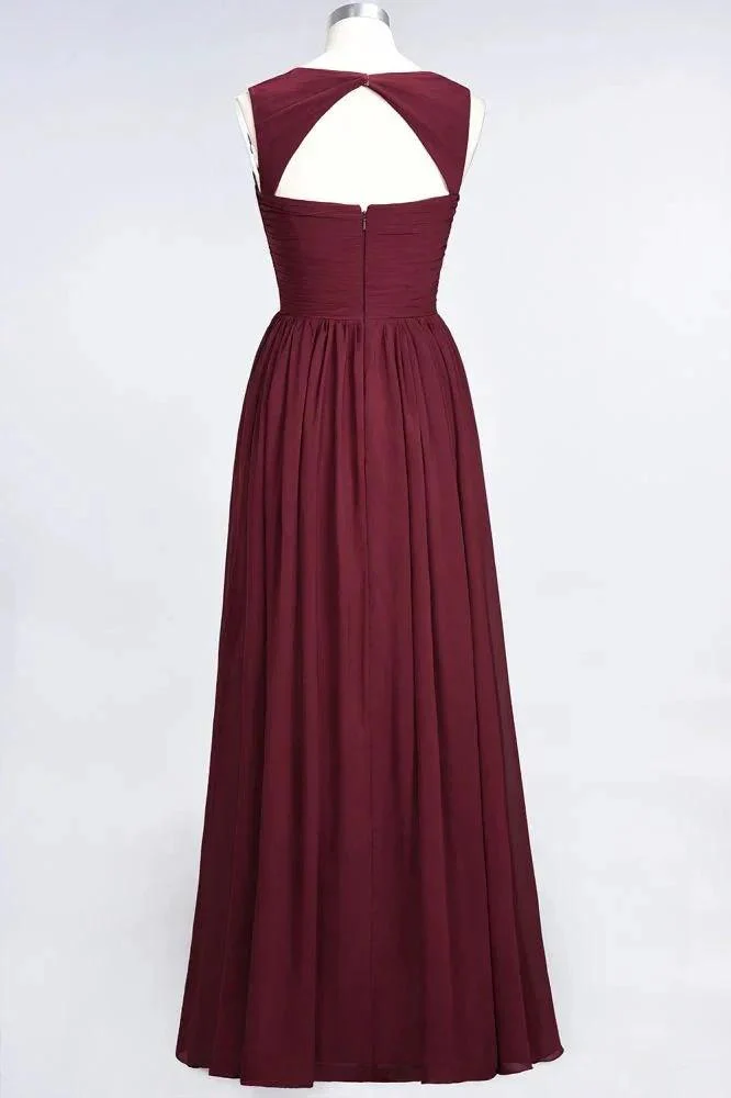 Sweetheart Bungurdy Tiered Lace Prom Dresses | Simple Cap Sleeves A-Line Evening Dresses - Image 4
