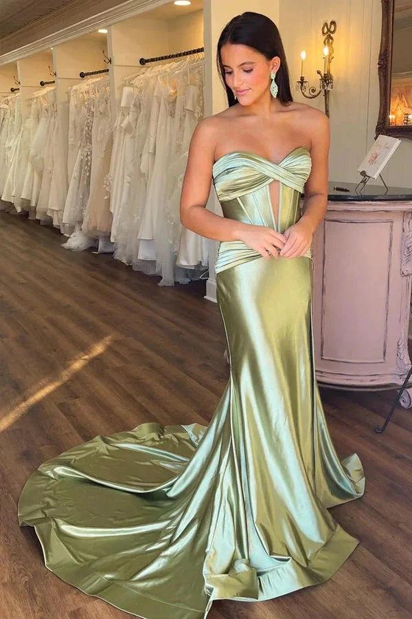 Sweetheart Cut Mermaid Black Long Prom Dress with Slit PSK533 - Image 6