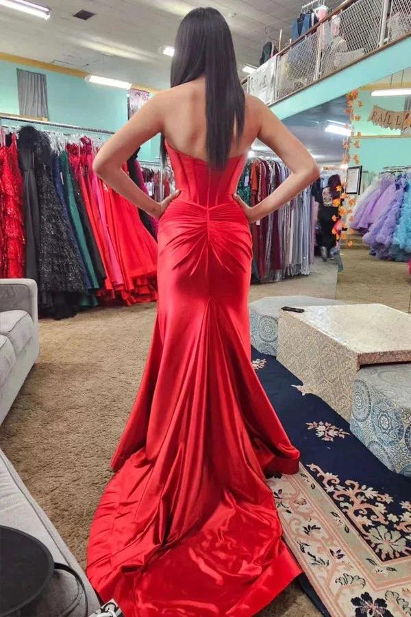 Sweetheart Cut Mermaid Black Long Prom Dress with Slit PSK533 - Image 8