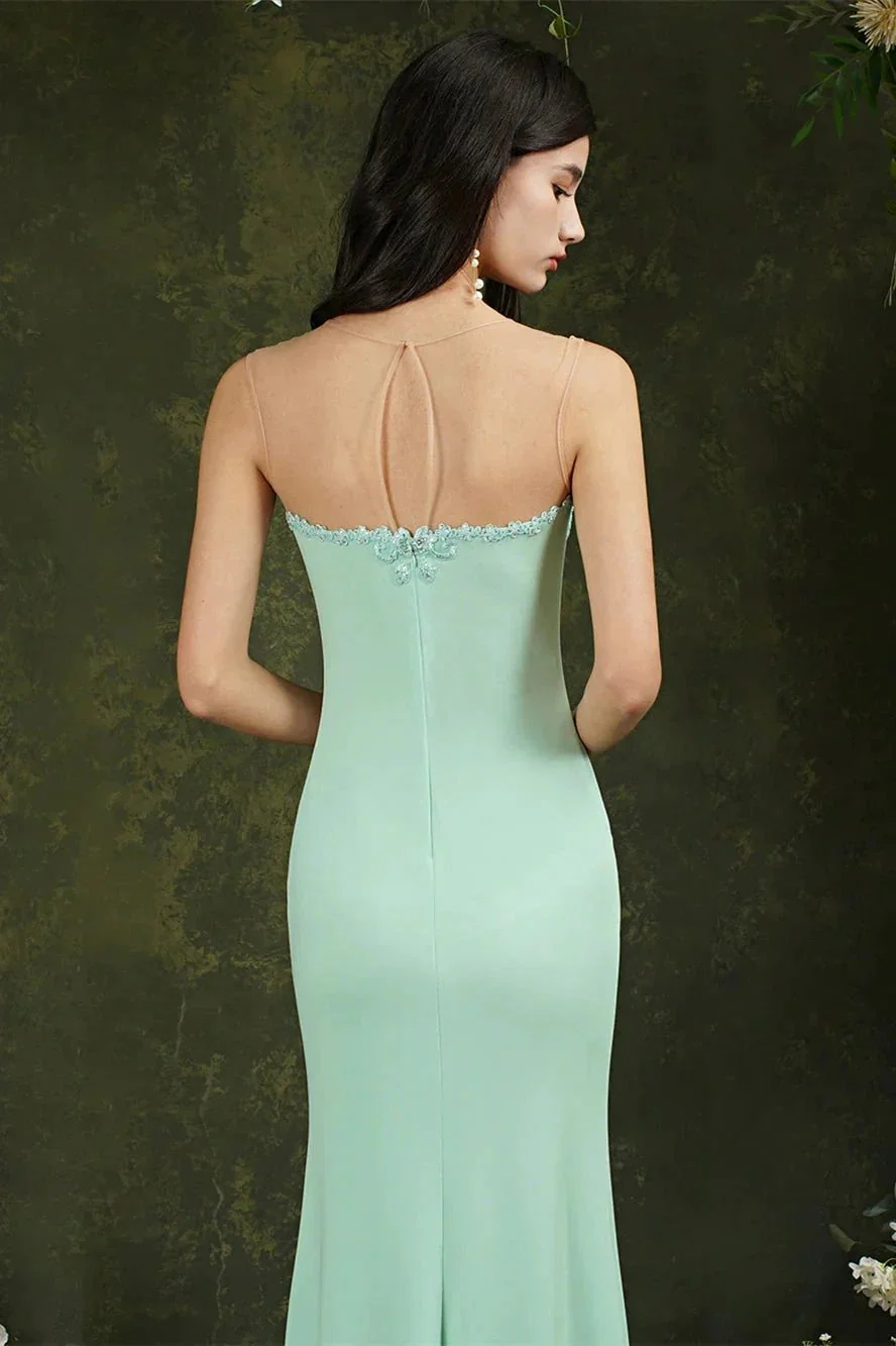 Sweetheart Floral Lace Tulle Mermaid Long Prom dress - Image 7