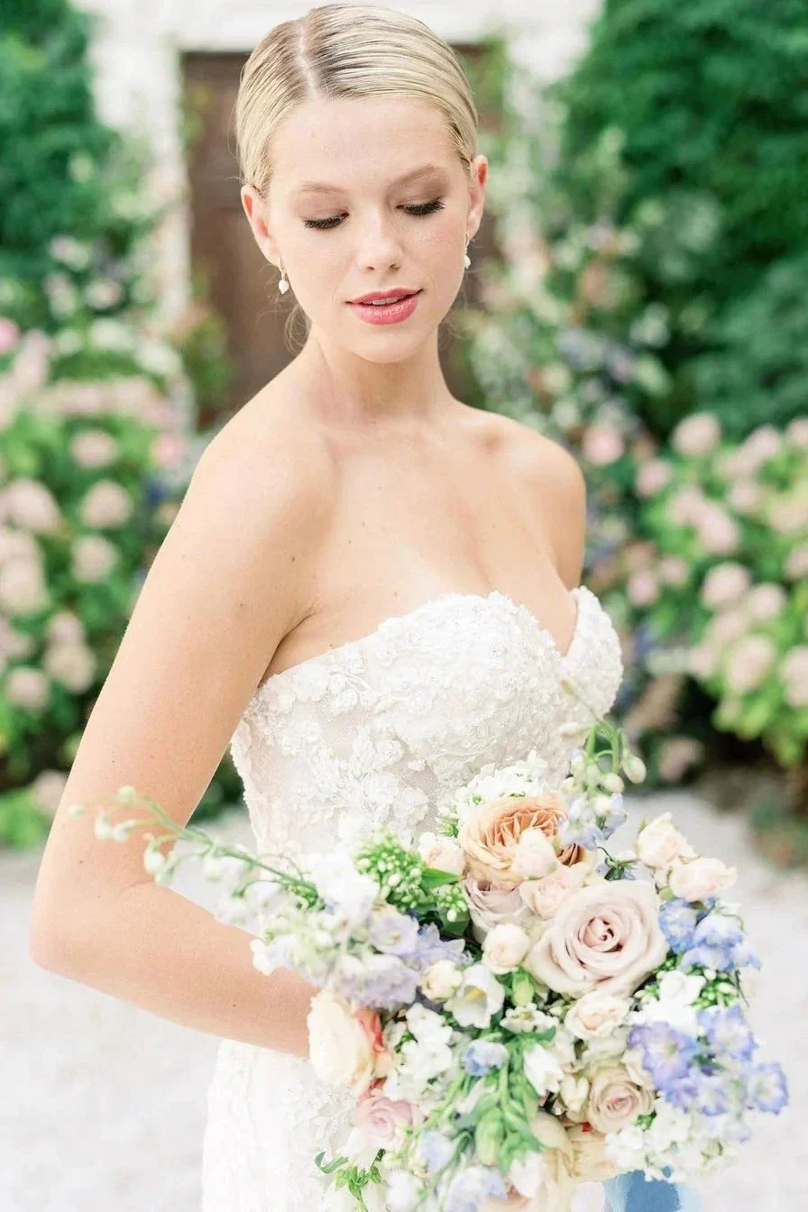 Sweetheart Mermaid Sleeveless Tulle Appliques Wedding Dress With Lace - Image 3