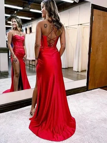 Sweetheart Neck Royal Blue Prom Dresses, Royal Blue Long Formal Evening Dresses Y378 - Image 7