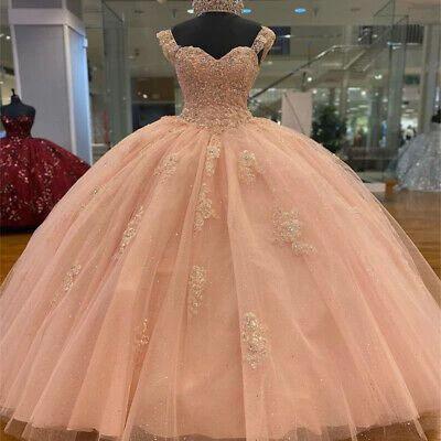 Sweetheart Quinceanera Dress Blush Pink Beaded Sweet 16 Dress Ball Gown  Y529 - Image 2
