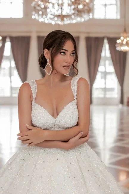 Sweetheart Straps A-Line Princess Wedding Dress - Image 2