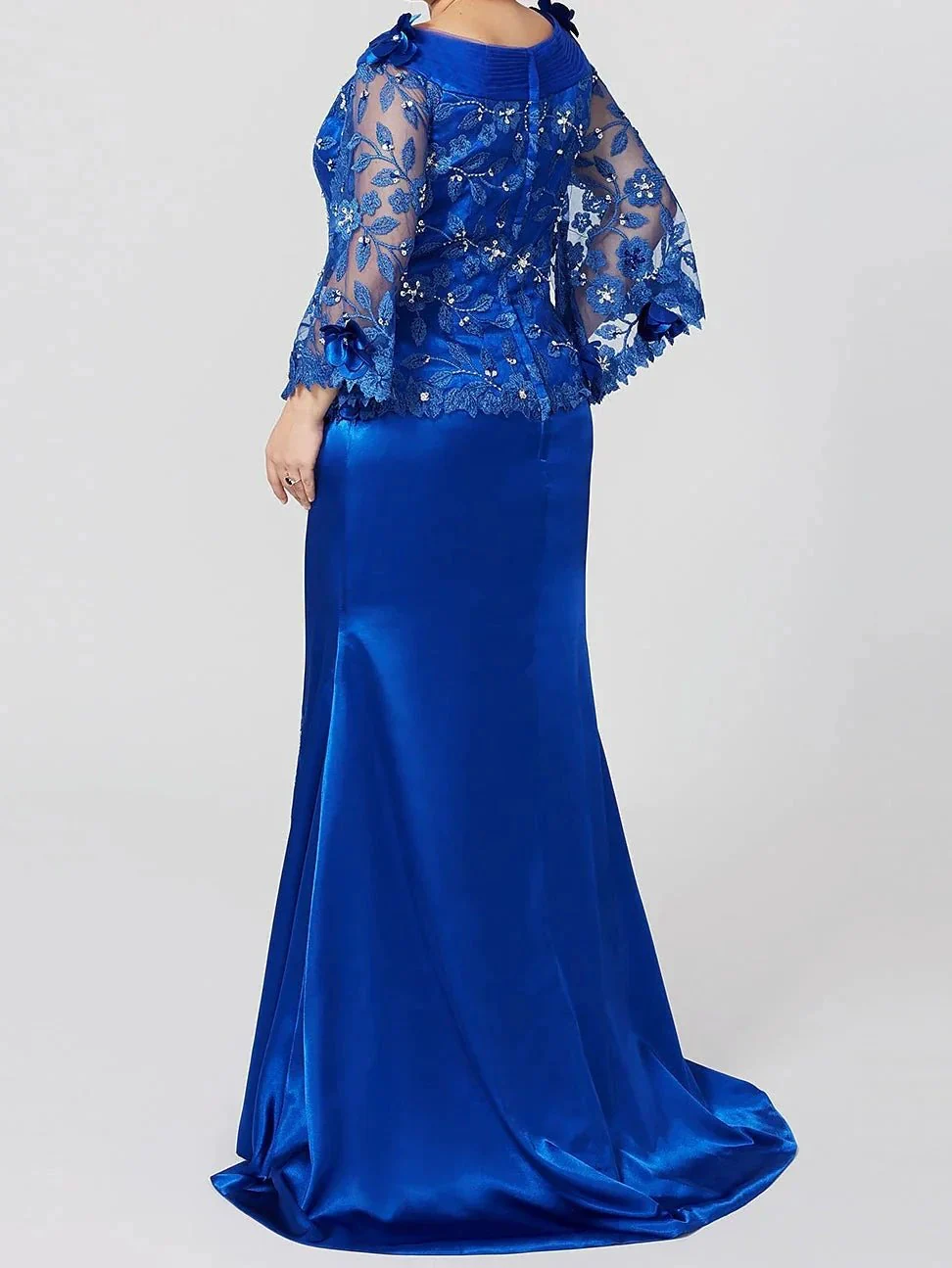 Trumpet/Mermaid Mother of the Bride Dresses with Applique & Sequins - Image 2