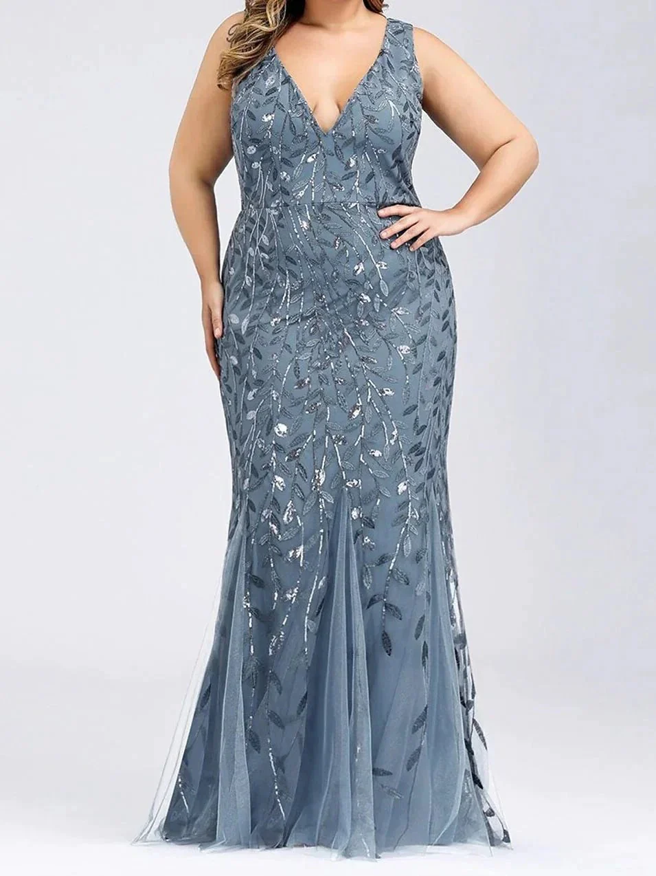 Trumpet/Mermaid Mother of the Bride Dresses with Sequins - Image 3