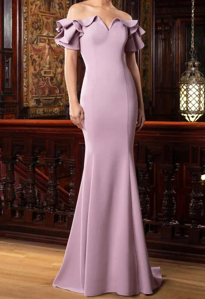 Trumpet/Mermaid Off-the-Shoulder Mother of the Bride Dresses - Image 9