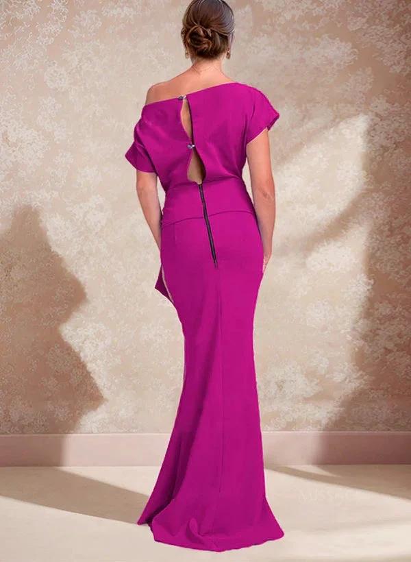 Trumpet/Mermaid One-Shoulder Mother of the Bride Dresses with Split Side - Image 2