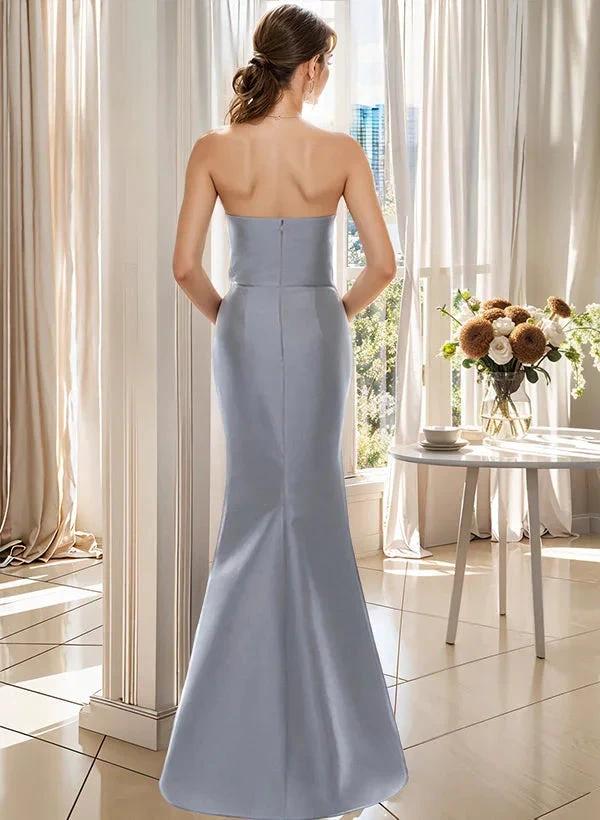 Trumpet/Mermaid Strapless Floor-Length Mother of the Bride Dresses - Image 2