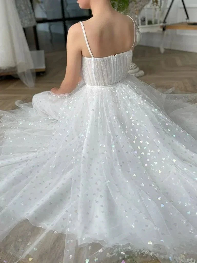 Tulle Sweetheart Straps Short Prom Dress Tea Length Homecoming Dresses PD447 - Image 4