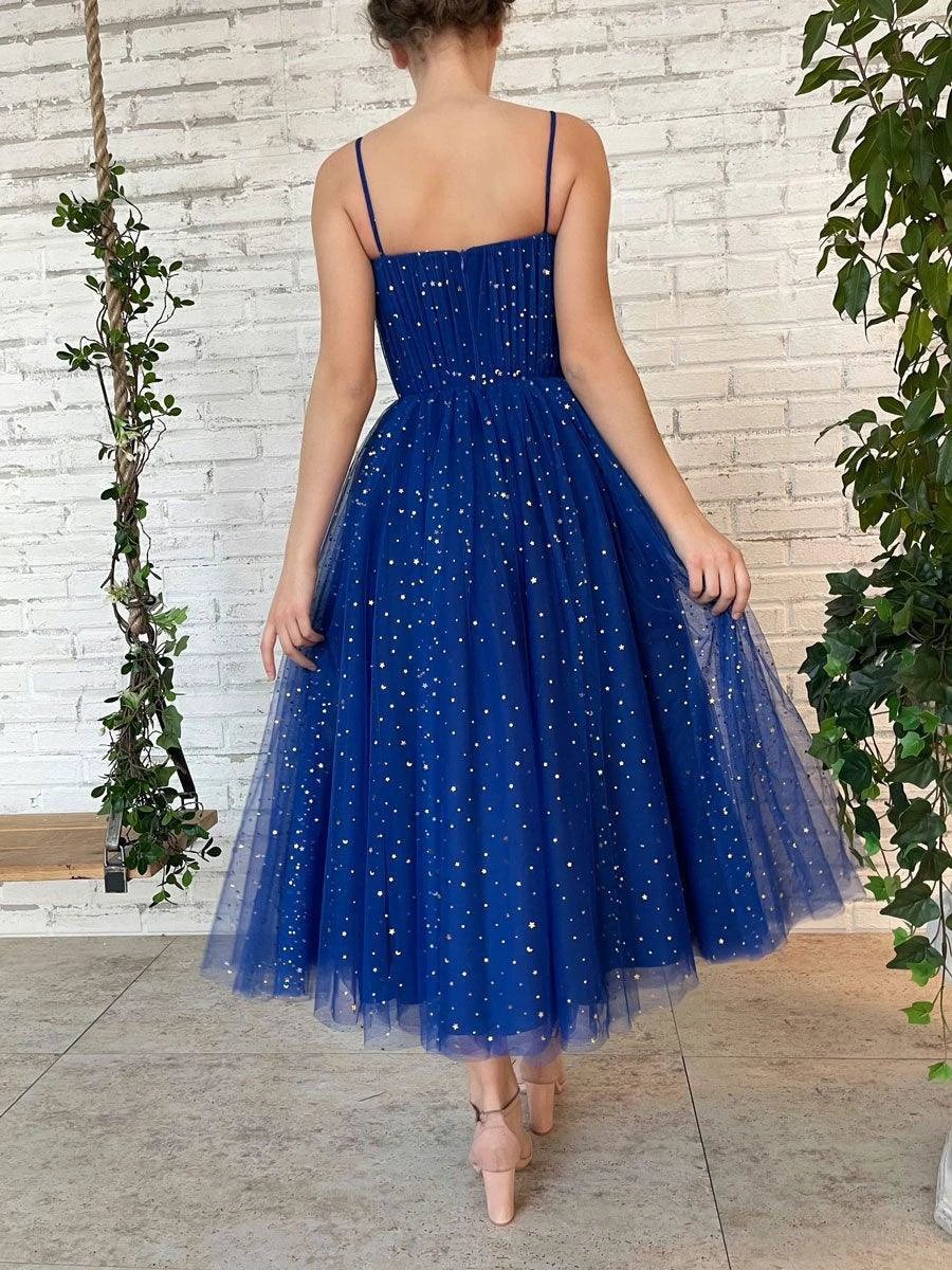 Tulle Sweetheart Straps Short Prom Dress Tea Length Homecoming Dresses PD447 - Image 5