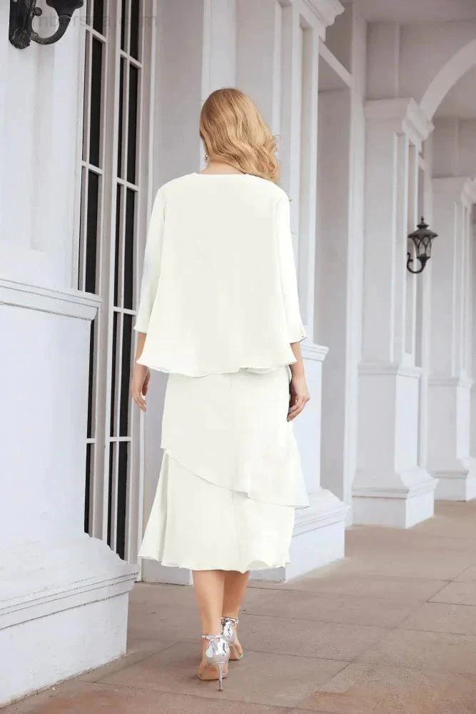 Sunnderly Two-Piece A-line Mother of The Bride Dress Formal Party Gown Dress SY28072 - Image 103