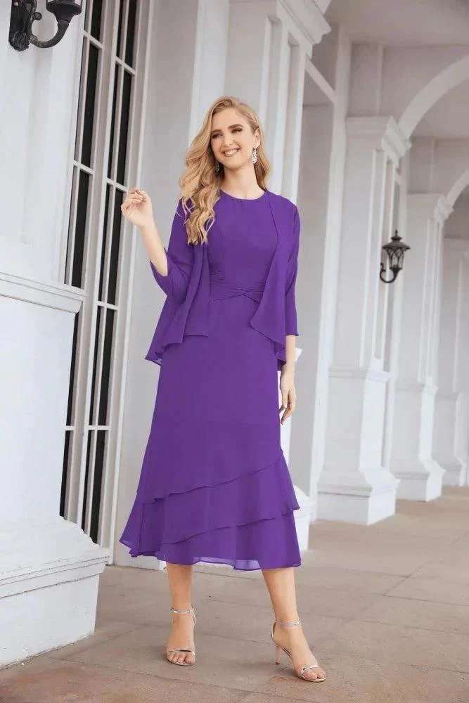 Sunnderly Two-Piece A-line Mother of The Bride Dress Formal Party Gown Dress SY28072 - Image 108