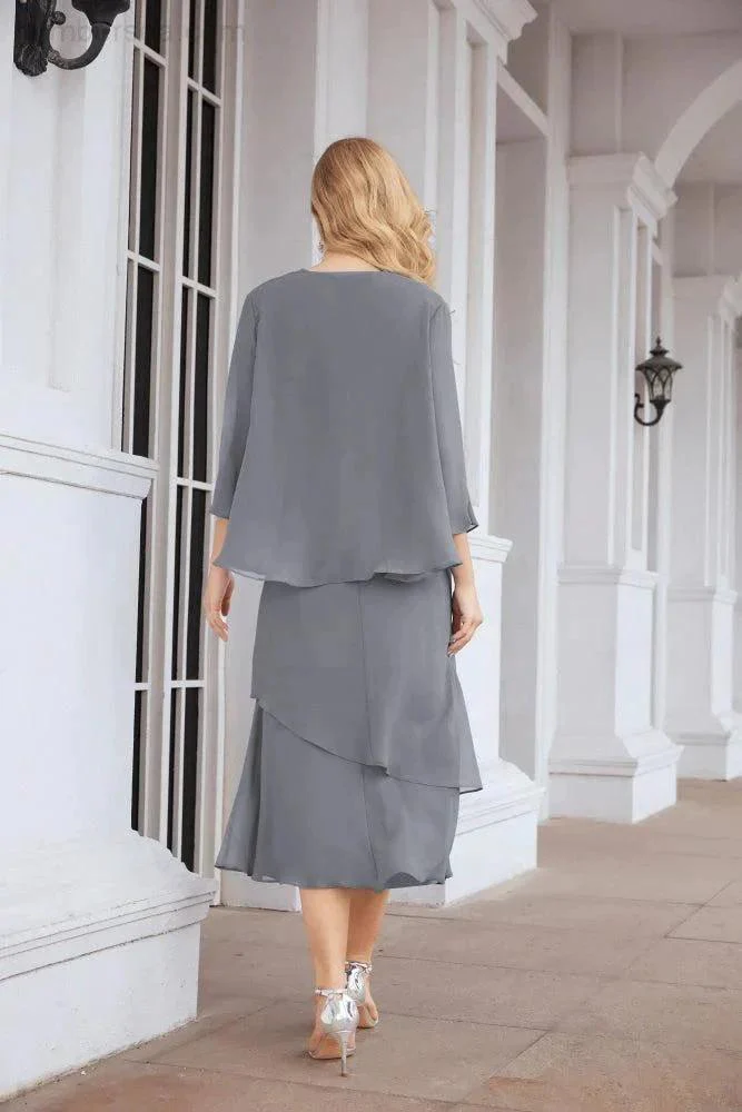 Sunnderly Two-Piece A-line Mother of The Bride Dress Formal Party Gown Dress SY28072 - Image 11