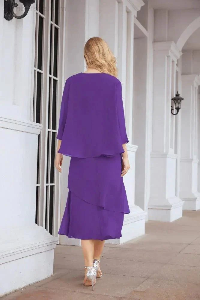 Sunnderly Two-Piece A-line Mother of The Bride Dress Formal Party Gown Dress SY28072 - Image 111