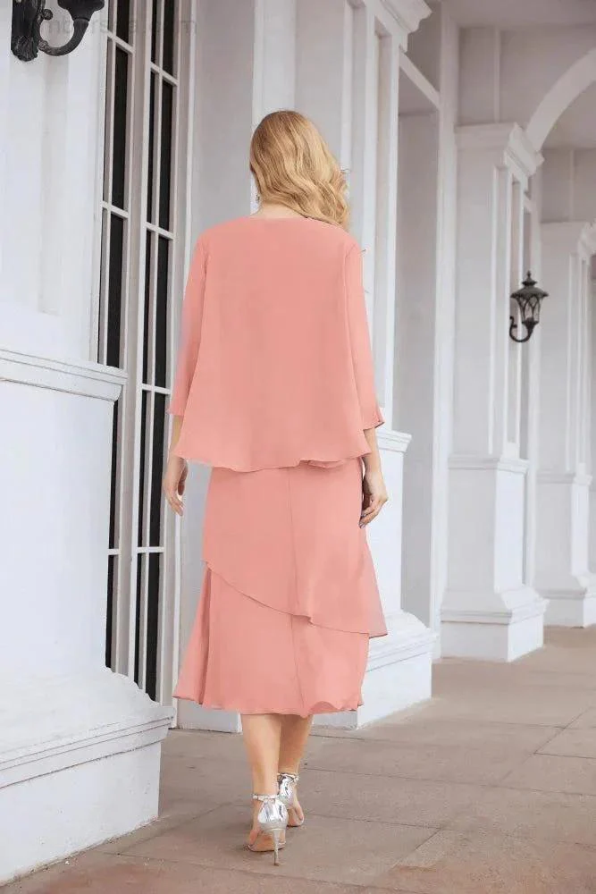 Sunnderly Two-Piece A-line Mother of The Bride Dress Formal Party Gown Dress SY28072 - Image 115
