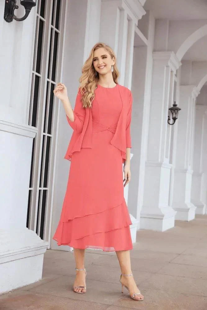 Sunnderly Two-Piece A-line Mother of The Bride Dress Formal Party Gown Dress SY28072 - Image 116