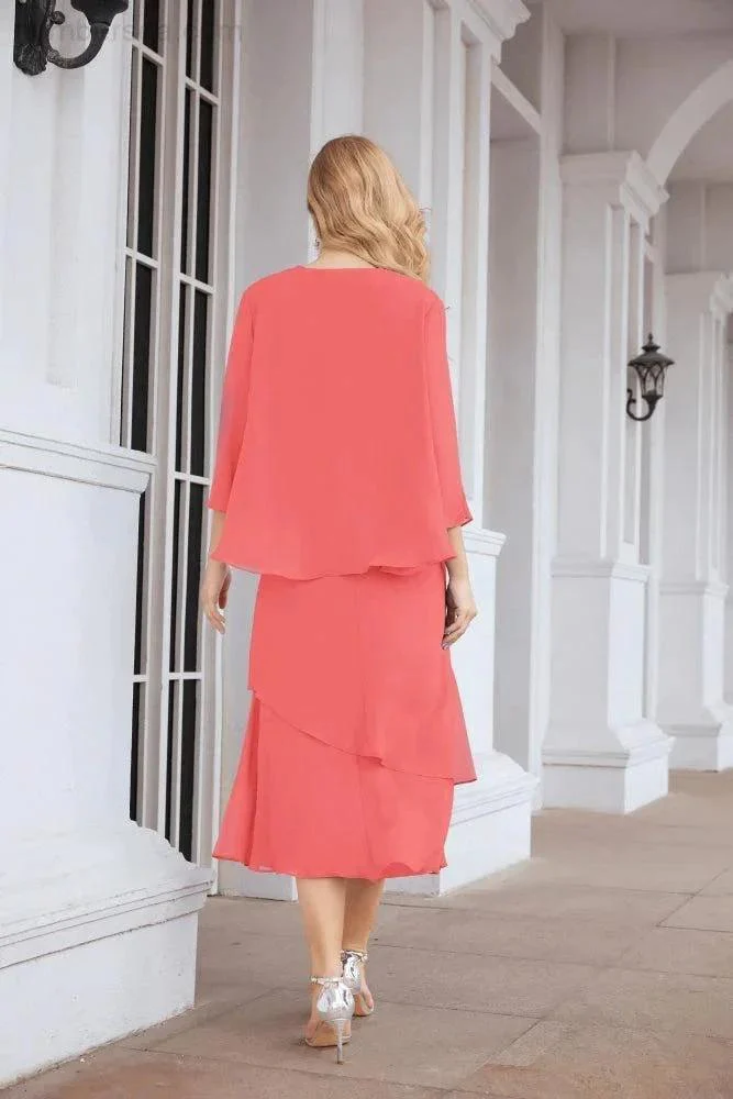 Sunnderly Two-Piece A-line Mother of The Bride Dress Formal Party Gown Dress SY28072 - Image 119
