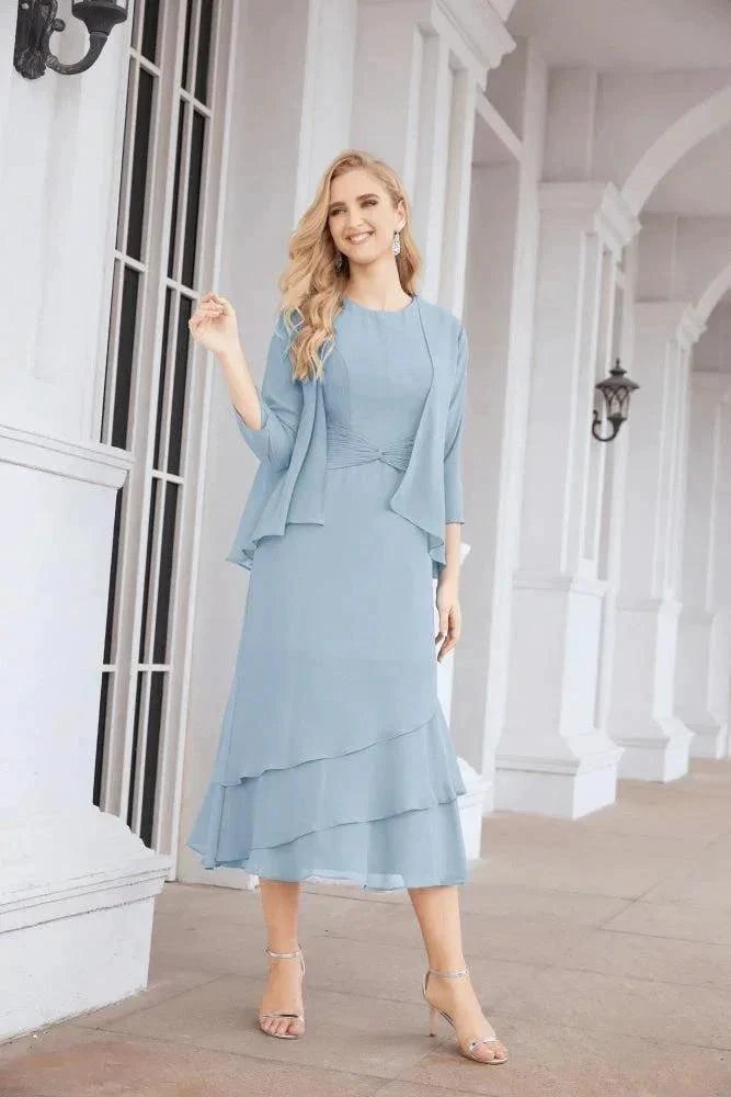 Sunnderly Two-Piece A-line Mother of The Bride Dress Formal Party Gown Dress SY28072 - Image 12