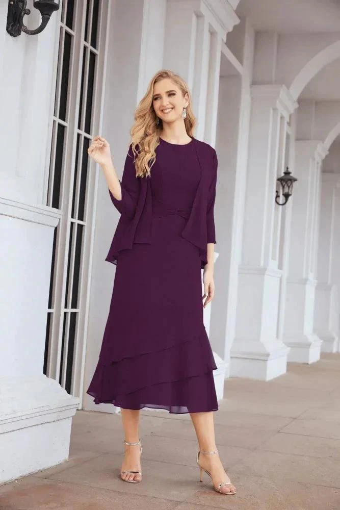Sunnderly Two-Piece A-line Mother of The Bride Dress Formal Party Gown Dress SY28072 - Image 120