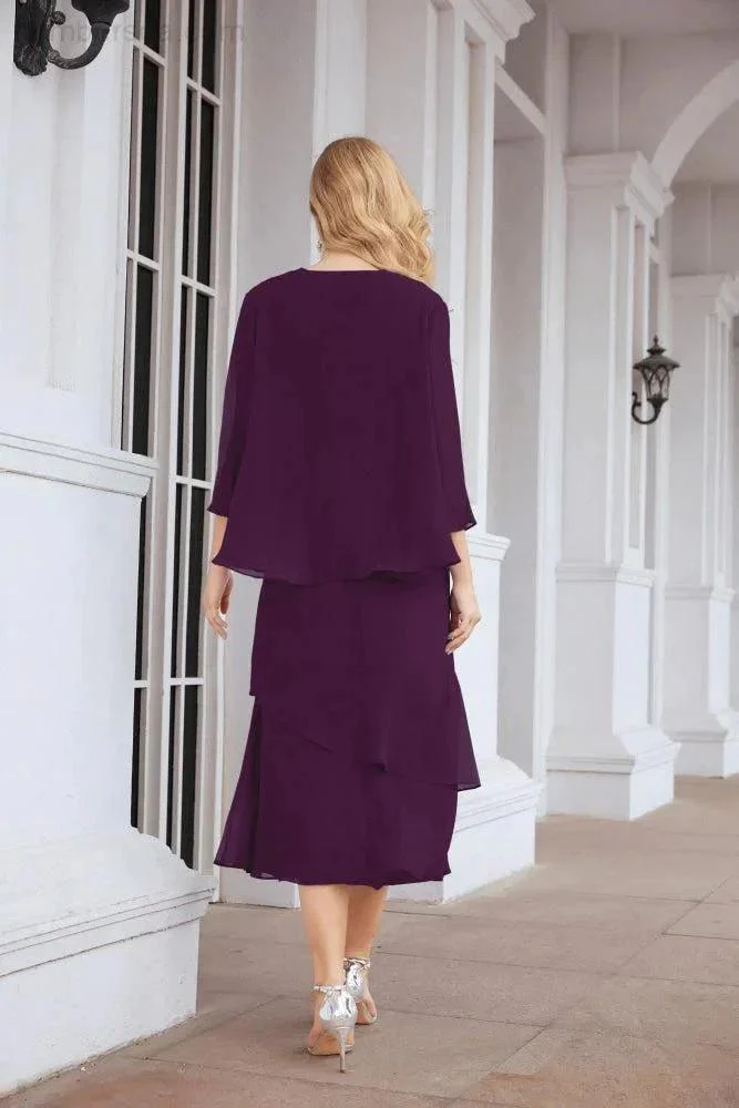 Sunnderly Two-Piece A-line Mother of The Bride Dress Formal Party Gown Dress SY28072 - Image 123