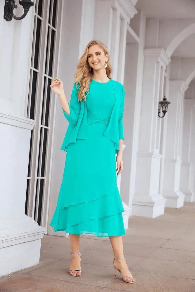 Sunnderly Two-Piece A-line Mother of The Bride Dress Formal Party Gown Dress SY28072 - Image 124
