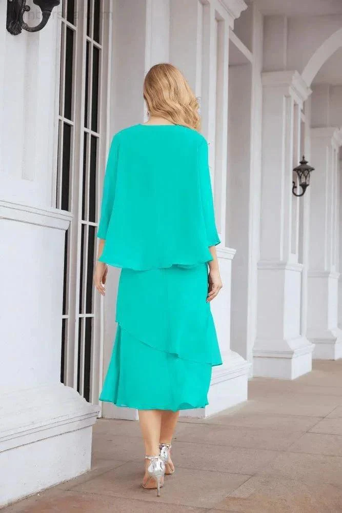 Sunnderly Two-Piece A-line Mother of The Bride Dress Formal Party Gown Dress SY28072 - Image 127