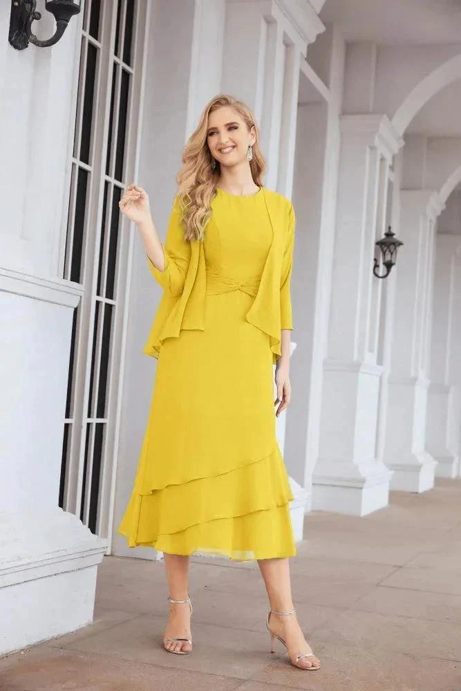 Sunnderly Two-Piece A-line Mother of The Bride Dress Formal Party Gown Dress SY28072 - Image 128