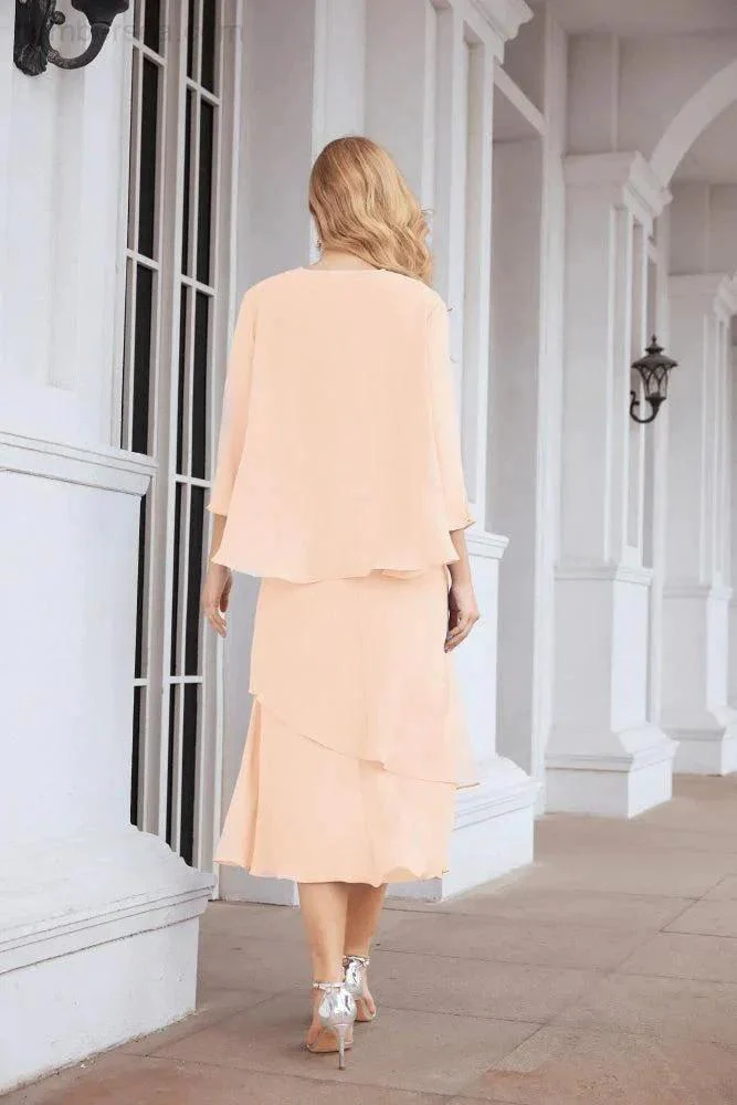 Sunnderly Two-Piece A-line Mother of The Bride Dress Formal Party Gown Dress SY28072 - Image 139