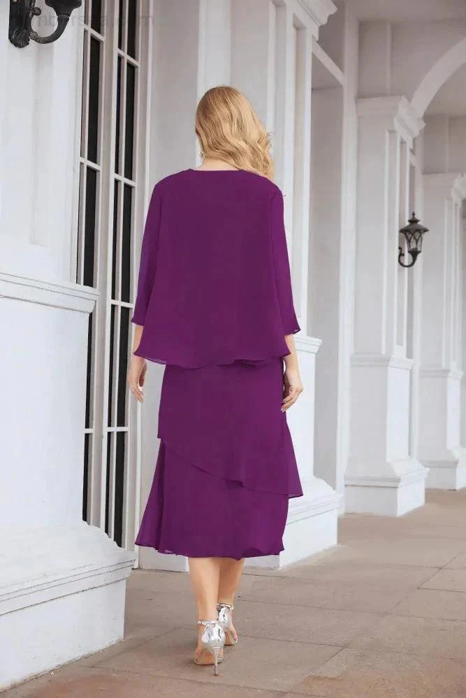 Sunnderly Two-Piece A-line Mother of The Bride Dress Formal Party Gown Dress SY28072 - Image 143