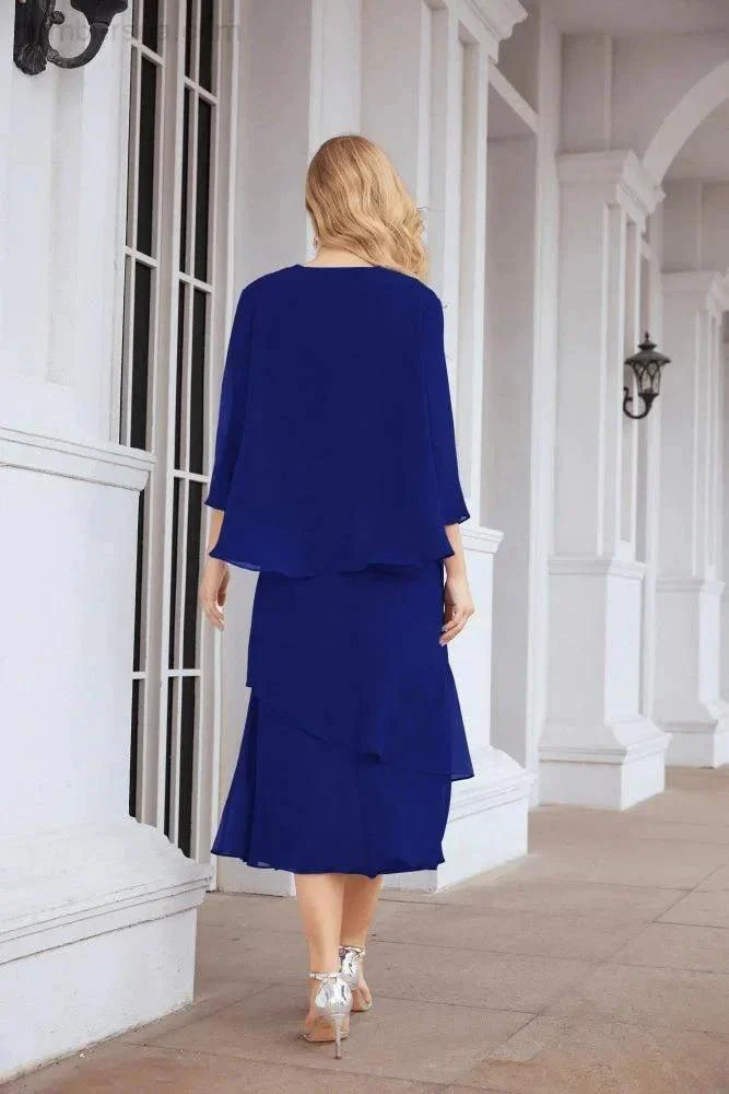 Sunnderly Two-Piece A-line Mother of The Bride Dress Formal Party Gown Dress SY28072 - Image 147