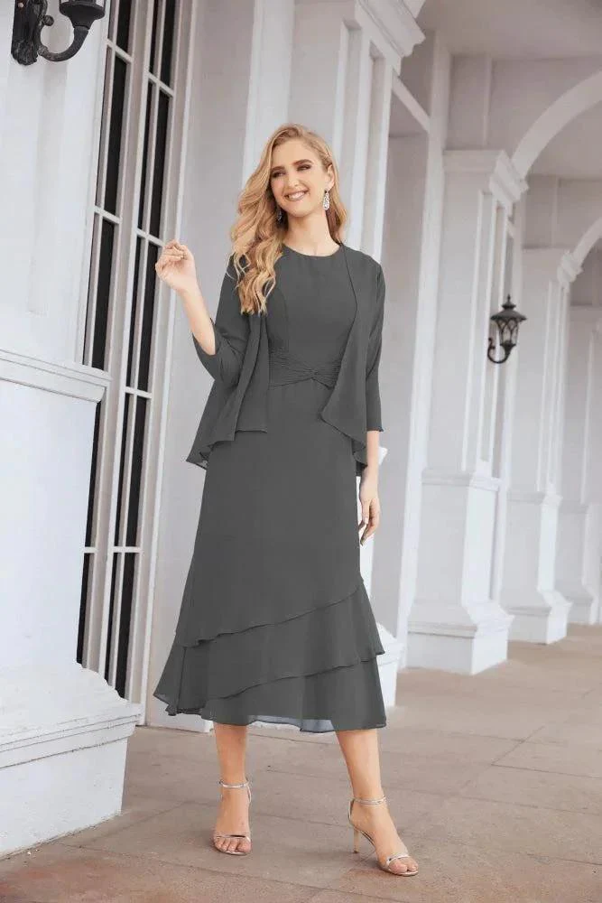 Sunnderly Two-Piece A-line Mother of The Bride Dress Formal Party Gown Dress SY28072 - Image 148