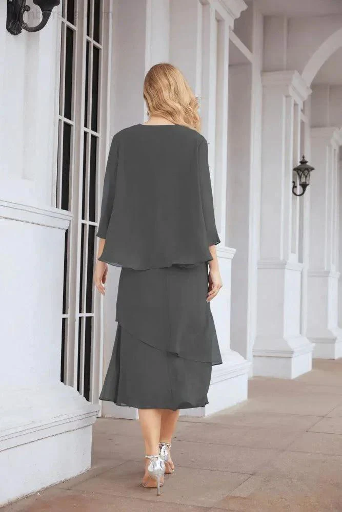 Sunnderly Two-Piece A-line Mother of The Bride Dress Formal Party Gown Dress SY28072 - Image 151