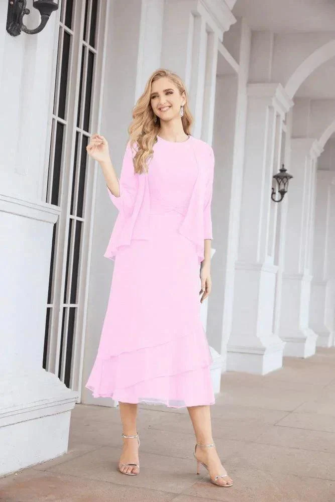 Sunnderly Two-Piece A-line Mother of The Bride Dress Formal Party Gown Dress SY28072 - Image 152