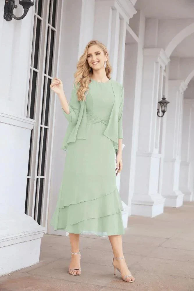 Sunnderly Two-Piece A-line Mother of The Bride Dress Formal Party Gown Dress SY28072 - Image 16