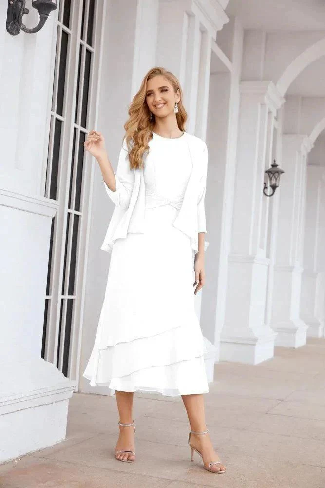 Sunnderly Two-Piece A-line Mother of The Bride Dress Formal Party Gown Dress SY28072 - Image 164
