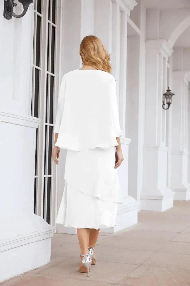 Sunnderly Two-Piece A-line Mother of The Bride Dress Formal Party Gown Dress SY28072 - Image 167