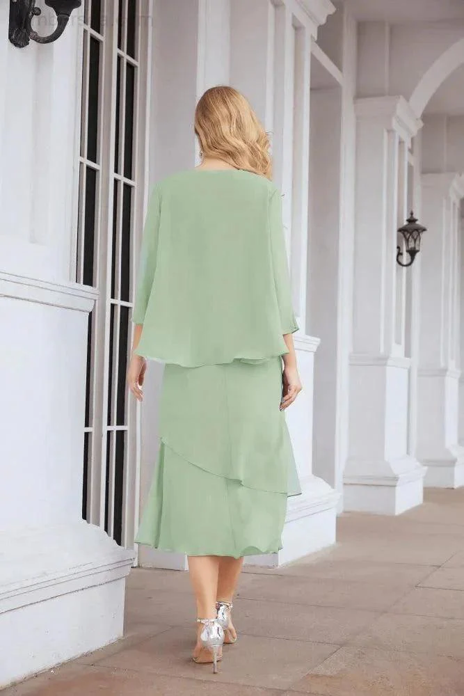 Sunnderly Two-Piece A-line Mother of The Bride Dress Formal Party Gown Dress SY28072 - Image 19